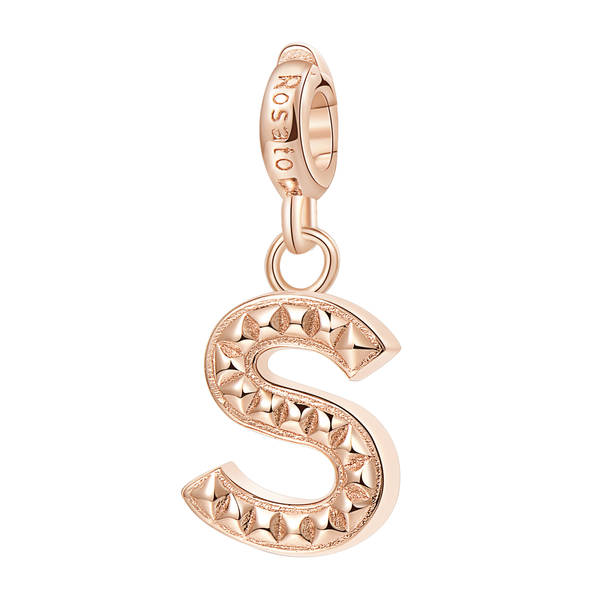 [RZ097] Charm donna Rosato Gioielli Storie LETTERA S RZ097