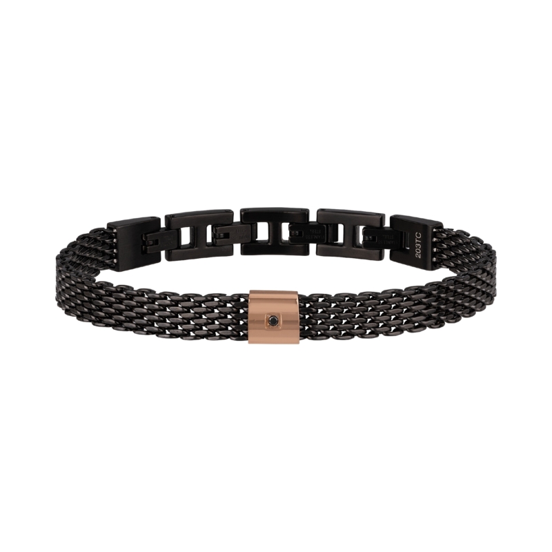 [TJ2956] Bracciale black diamond uomo Breil TJ2956