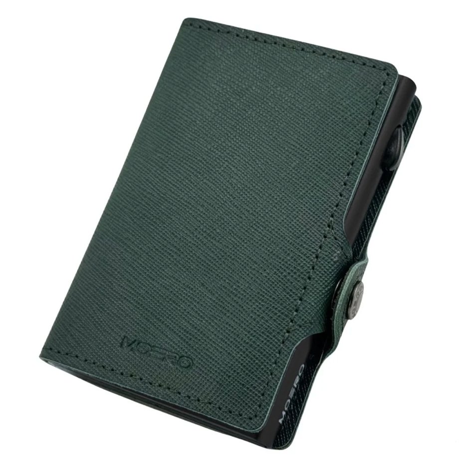 portafoglio moero rfid pelle saffiano green forest.webp