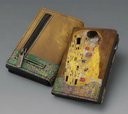 portafoglio moero pro zip limited edition bacio di klimt vera pelle saffiano 3.webp