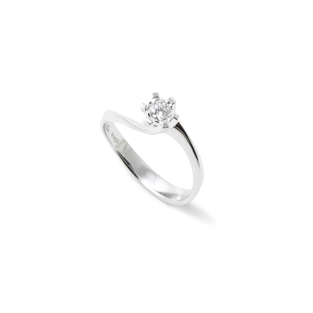Anello oro bianco 18 carati rubino e diamanti (copia)