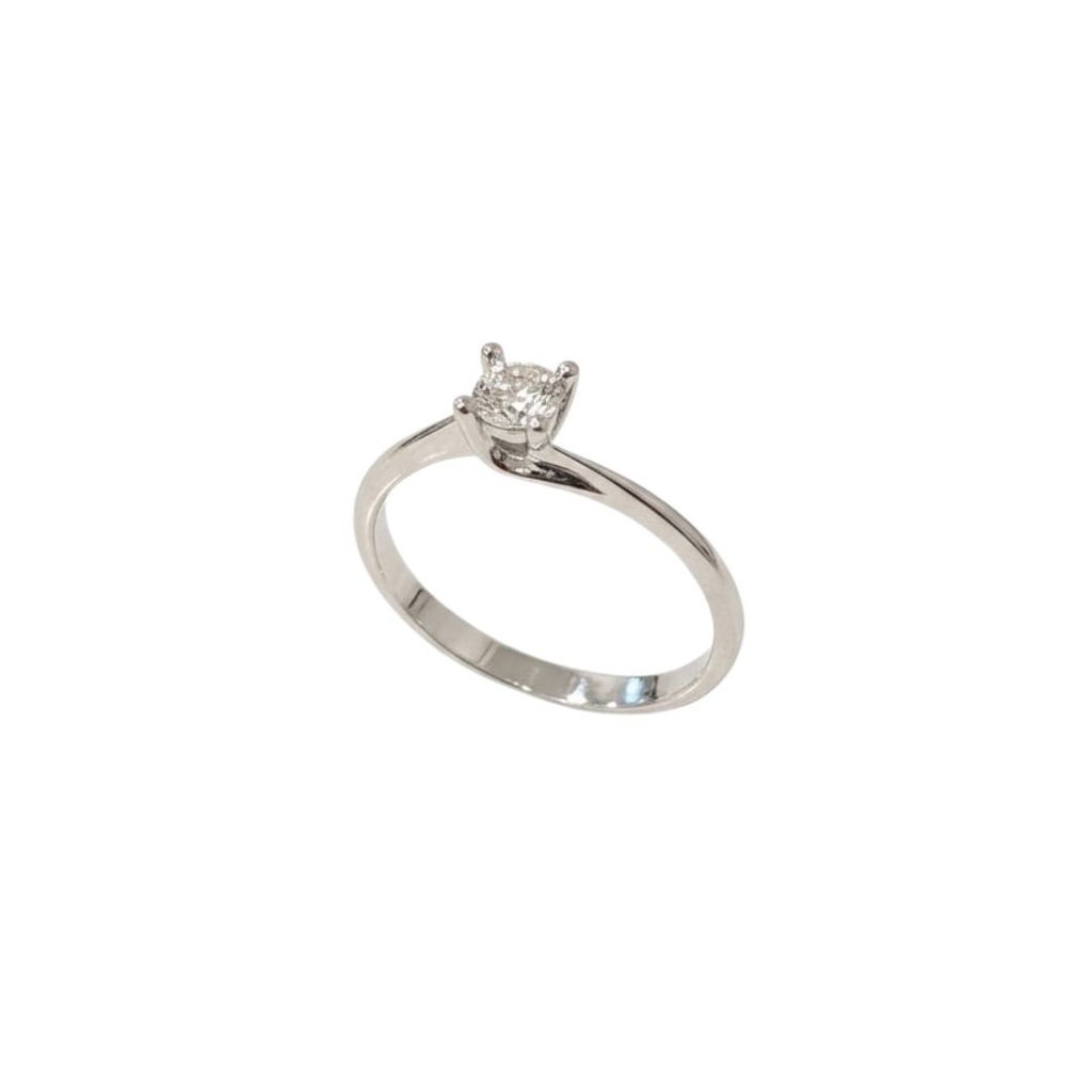 Anello solitario diamante oro bianco 18 carati (copia)