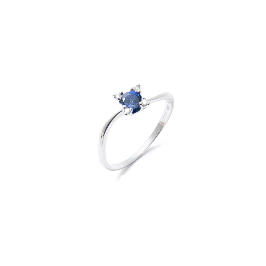 Anello oro bianco 18 carati rubino e diamanti (copia)