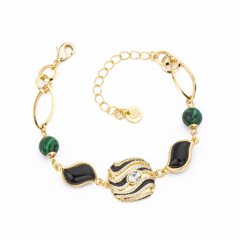 [BL41638-BL10] Bracciale donna Barbieri Creazioni Desert nero
