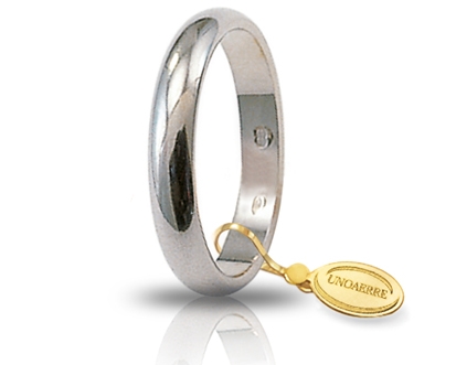 [040AFN001000001075004] Fede nuziale Unoaerre Classica 4 gr oro bianco
