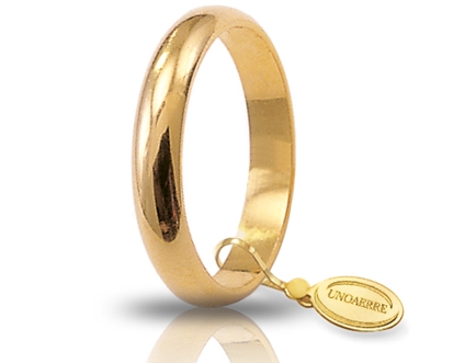 [050AFN001000001075001] Fede nuziale Unoaerre Classica 5 gr oro giallo