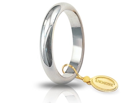 [050AFN001000001075004] Fede nuziale Unoaerre Classica 5 gr oro bianco