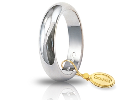 [070AFN001000001075004] Fede nuziale Unoaerre Classica 7 gr oro bianco