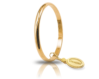 [015AFN004000001075001] Fede nuziale Unoaerre Classica Francesina 1,5 gr oro giallo