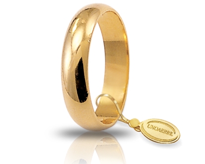 [050AFN006000001075001] Fede nuziale Unoaerre Classica Larga 5 gr oro giallo