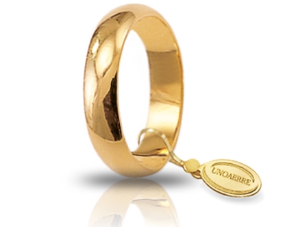 [050AFN007000001075001] Fede nuziale Unoaerre Classica Mantovana 5 gr oro giallo