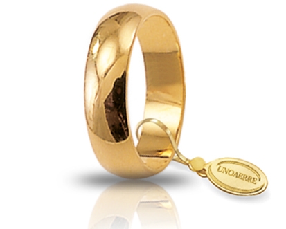 [060AFN007000001075001] Fede nuziale Unoaerre Classica Mantovana 6 gr oro giallo