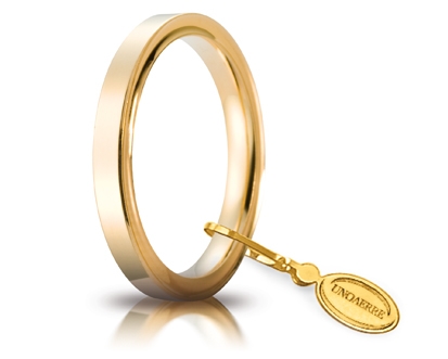 [025AFC002000001075001] Fede nuziale Unoaerre Cerchi di Luce 2,5 mm oro giallo