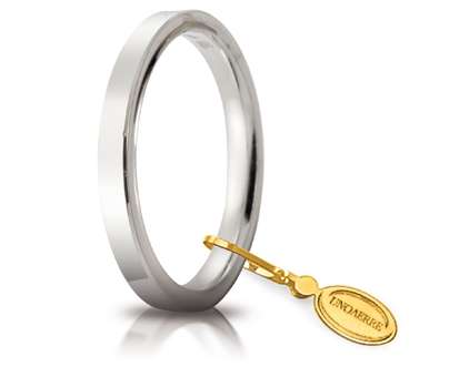 [025AFC002000001075004] Fede nuziale Unoaerre Cerchi di Luce 2,5 mm oro bianco
