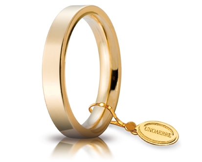 [035AFC002000001075001] Fede nuziale Unoaerre Cerchi di Luce 3,5 mm oro giallo