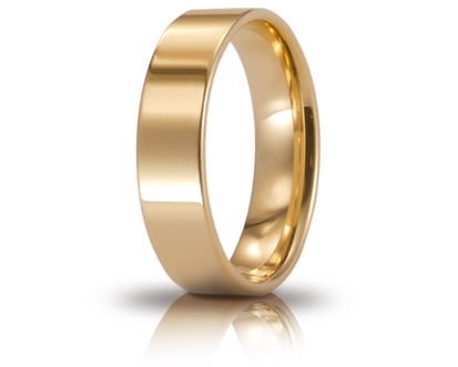 [050AFC111000001075001] Fede nuziale Unoaerre Cerchi di Luce 5 mm oro giallo
