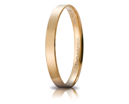 [030AC 287000001075003] Fedina di fidanzamento Unoaerre Gelsomino 3 mm oro giallo