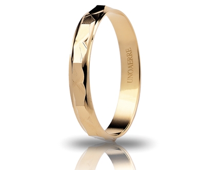 [000AF 293000001075003] Fedina di fidanzamento Unoaerre Genziana 3,1 mm oro giallo