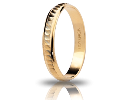 [000AF 295000001075003] Fedina di fidanzamento Unoaerre Margherita 3,1 mm oro giallo