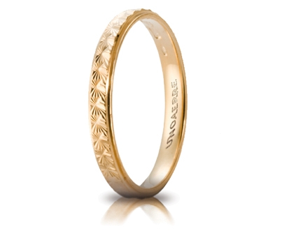 [030AC 288000001075003] Fedina di fidanzamento Unoaerre Mimosa 3 mm oro giallo