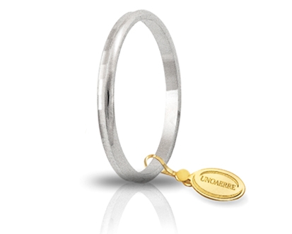 [000AF 271000001075004] Fedina di fidanzamento Unoaerre Mughetto 1,8 mm oro bianco