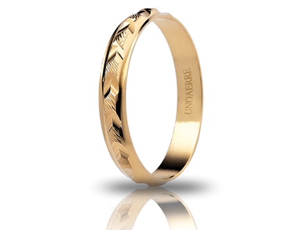 [000AF 298000001075003] Fedina di fidanzamento Unoaerre Verbena 3 mm oro giallo