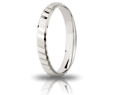 [000AF 307000002092504] Fedina di fidanzamento Unoaerre Azalea 3 mm argento 925