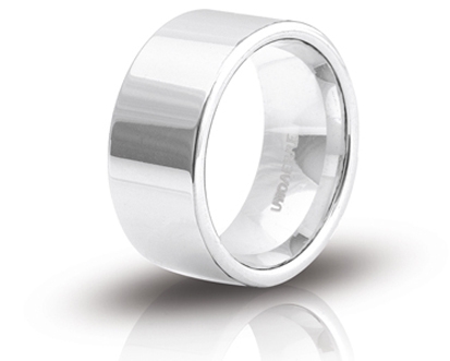 [100AFC002000002092504] Fedina di fidanzamento Unoaerre Erica 10 mm argento 925