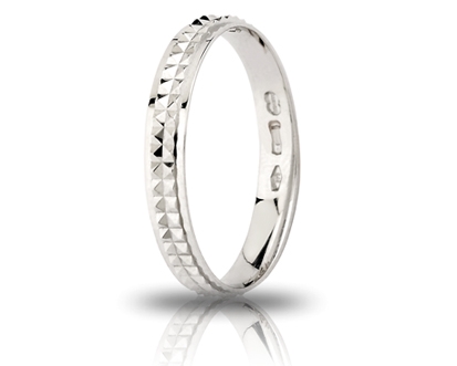 [000AF 306000002092504] Fedina di fidanzamento Unoaerre Giacinto 3 mm argento 925