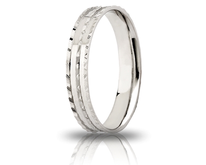 [000AF 308000002092504] Fedina di fidanzamento Unoaerre Ninfea 3,5 mm argento 925