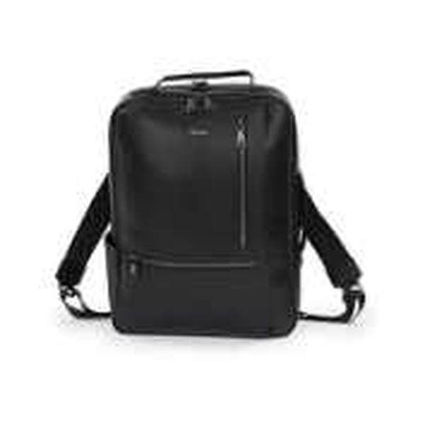 [BS41548-IO10] Zaino Barbieri Creazioni in pelle nera con porta PC