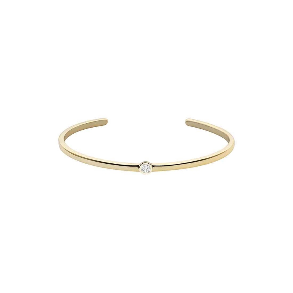 [ALJ299] Bracciale Liu Jo Luxury rigido in argento 925 dorato con zircone ALJ299