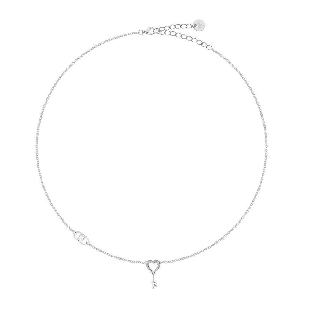 [ALJ365] Collana Liu Jo Luxury in argento 925 con chiave a cuore e zirconi ALJ365