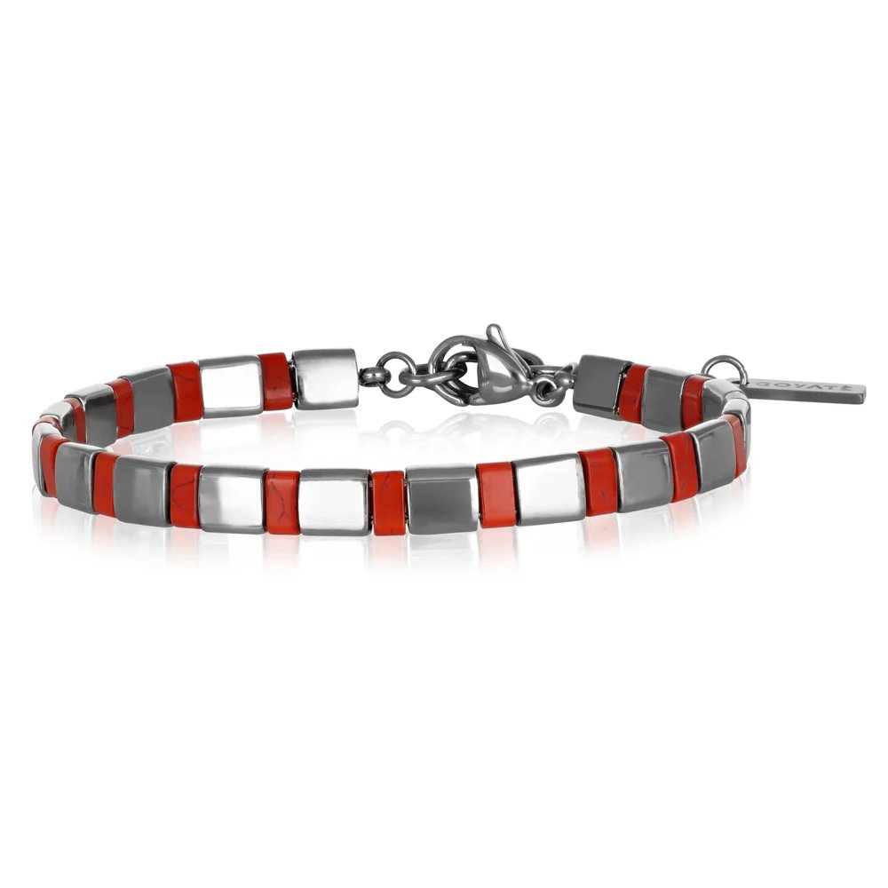 [BACM0930SRE] Bracciale uomo acciaio Rheon Goyate