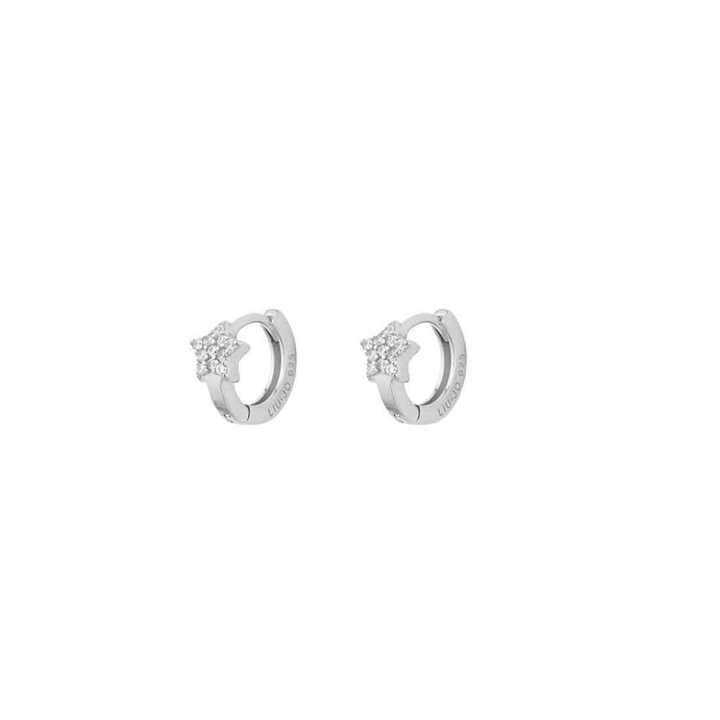 [ALJ254] Orecchini Liu Jo Luxury a cerchietto in argento con stella ALJ254