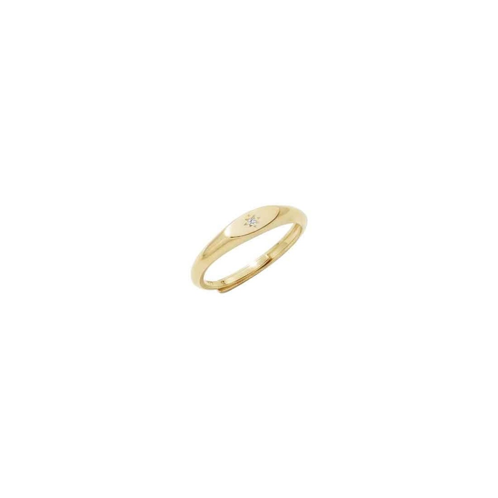 [ALJ269] Anello Liu Jo Luxury in argento dorato con zircone ALJ269