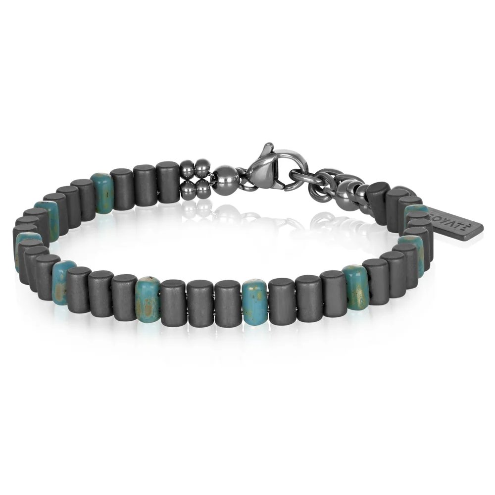 [BACM0924ST] Bracciale uomo acciaio Veyson Goyate
