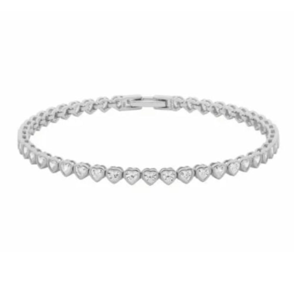 [ALJ361] Bracciale Liu Jo Luxury tennis in argento 925 con cuori di zirconi ALJ361