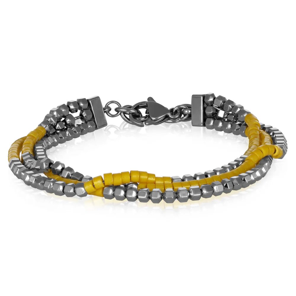 [BACM0935SY] Bracciale uomo acciaio Koran Goyate