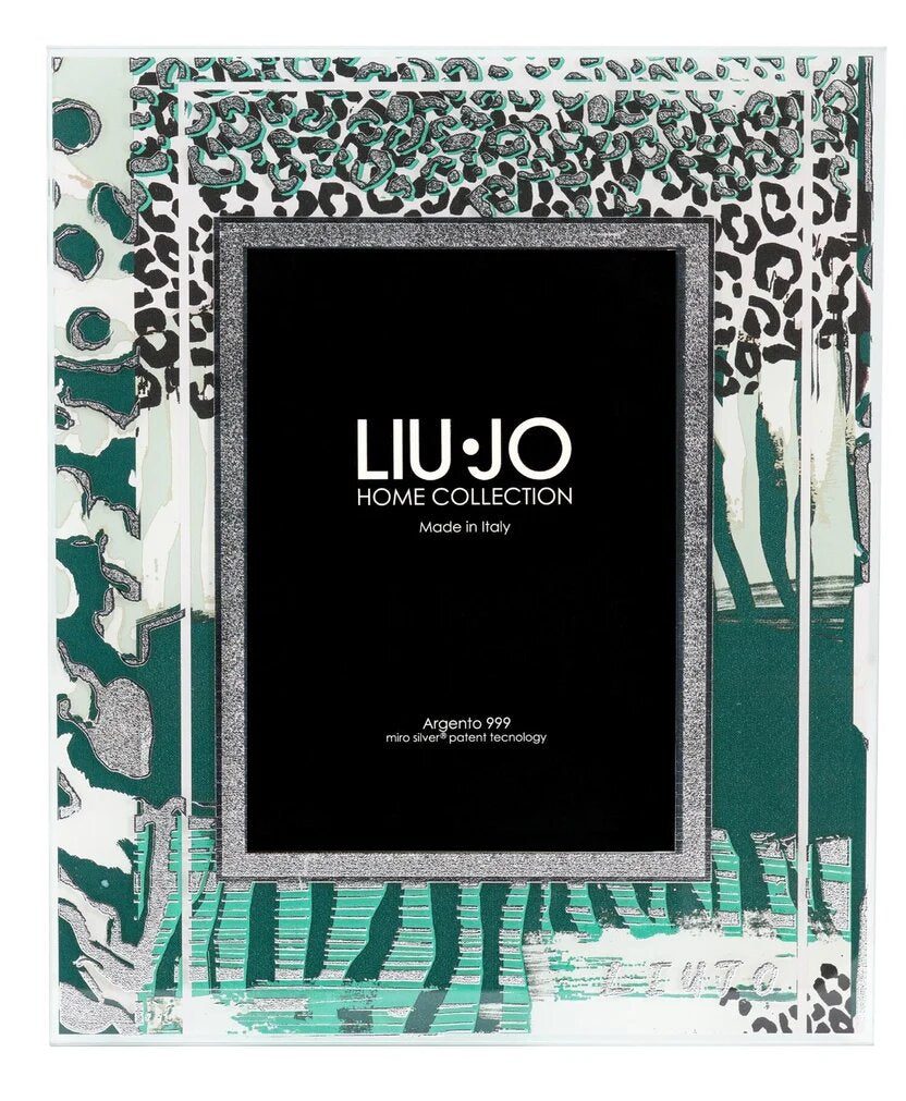 [LJAC011S] Cornice portafoto Liu Jo Luxury in argento 999 animalier verde 9x13 LJAC011S