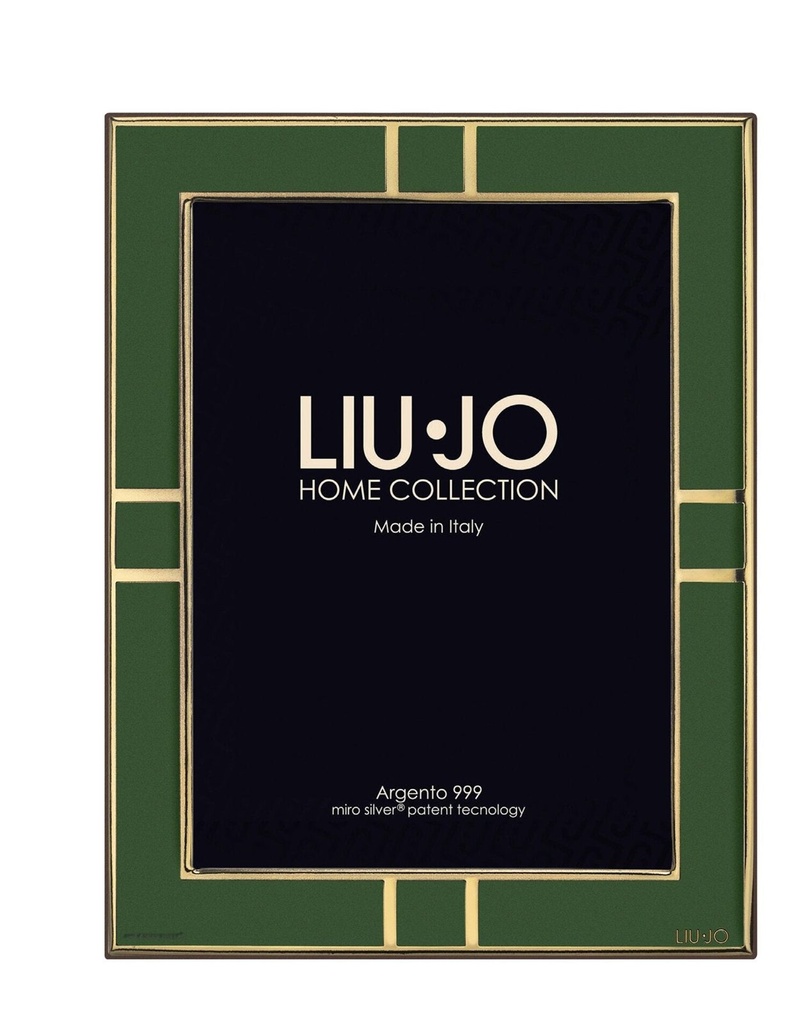 [LJAC008M] Cornice portafoto Liu Jo Luxury in argento 999 verde e dorata 13x18 LJAC008M