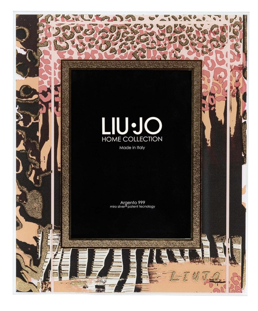 [LJAC009M] Cornice portafoto Liu Jo Luxury in argento 999 animalier rosa e oro 13x18 LJAC009M