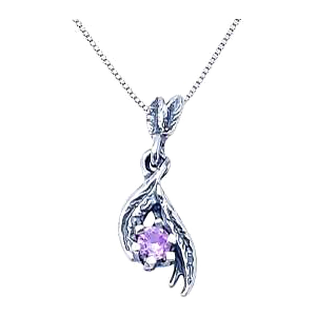 [EVO 504 ARG] Bruzia Gioielli – Punto Luce Pendant, "Rosa di Francia" pink zircon EVO 504