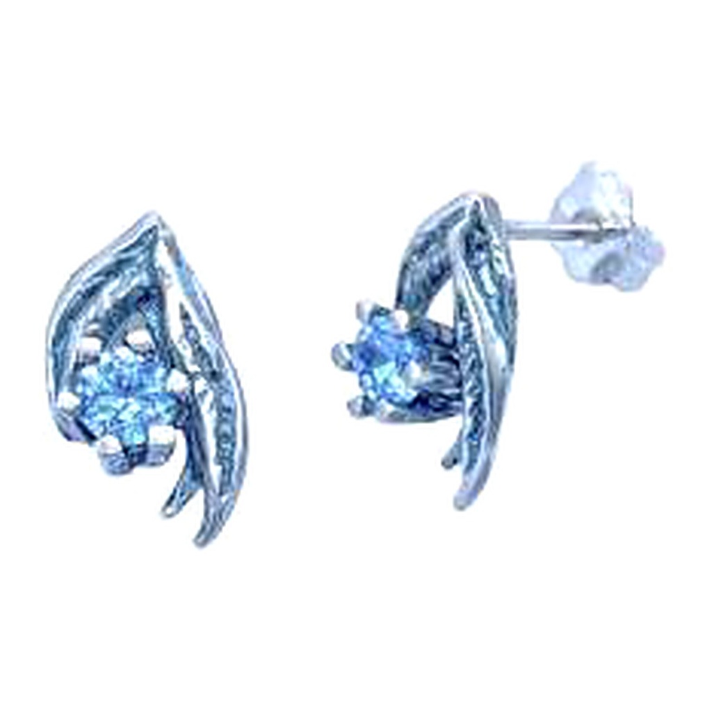 [EVO 509 ARG] Bruzia Gioielli – Punto Luce Earrings, sky-blue topaz zircon EVO 509