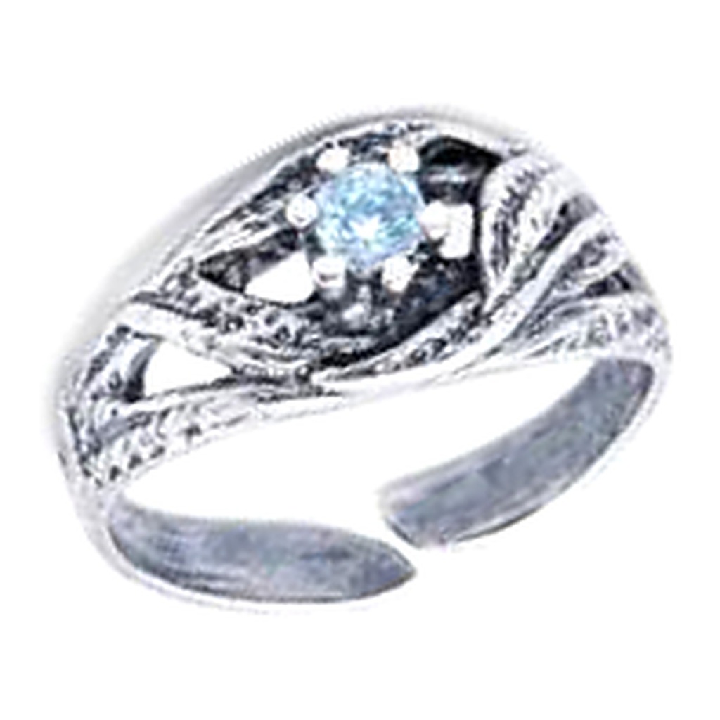 [EVO 515 ARG] Bruzia Gioielli – Punto Luce Ring, sky-blue topaz zircon EVO 515