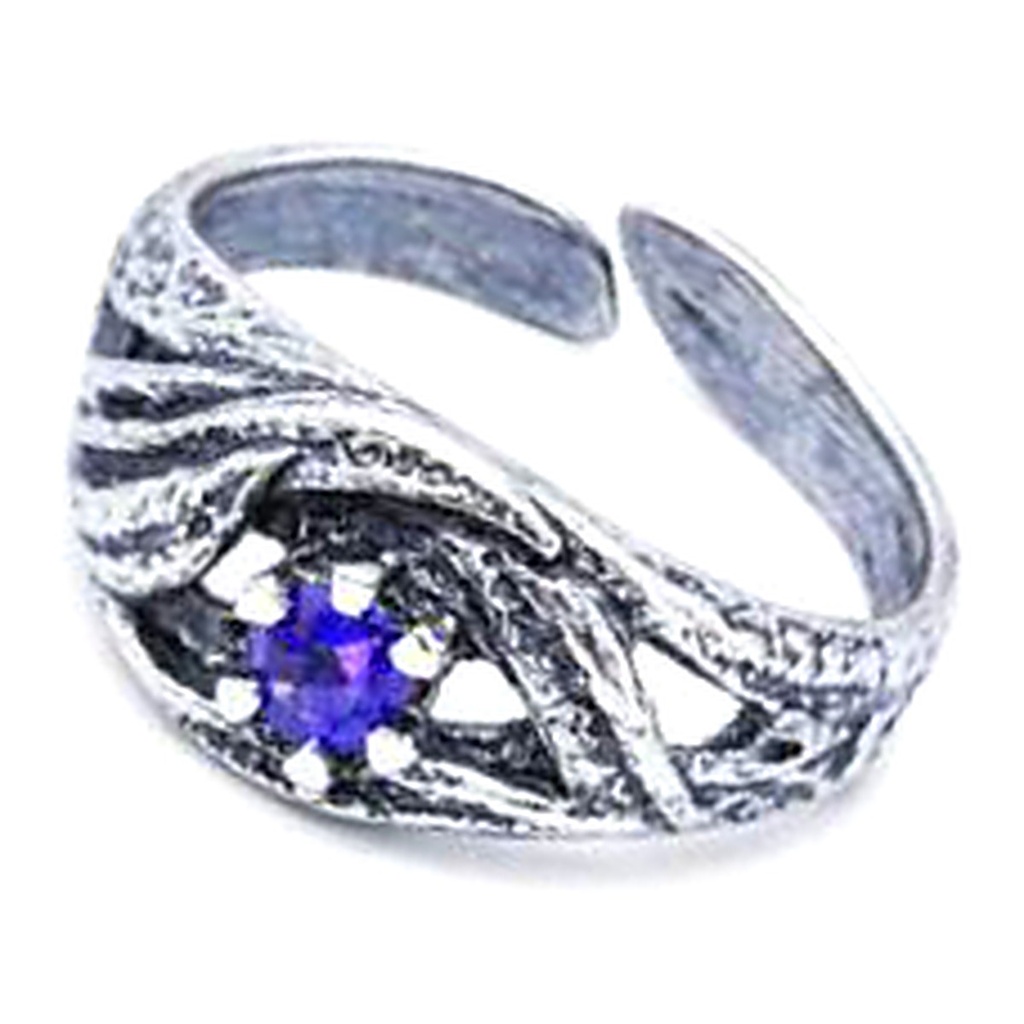 [EVO 517 ARG] Bruzia Gioielli – Punto Luce Ring, amethyst violet zircon EVO 517