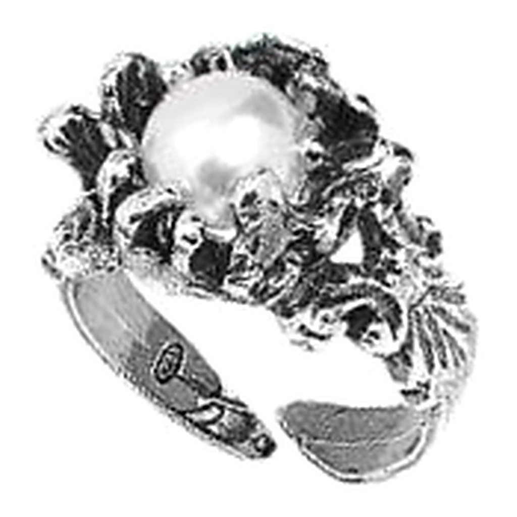 [EVO 474 ARG] Bruzia Gioielli – Ring with white natural pearl 6.5/7.5 EVO 474