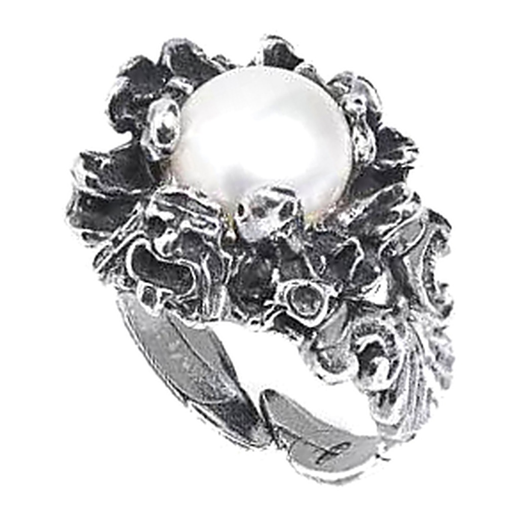 [EVO 216 ARG] Bruzia Gioielli – Ring with white natural pearl 8.0/9.0 EVO 216