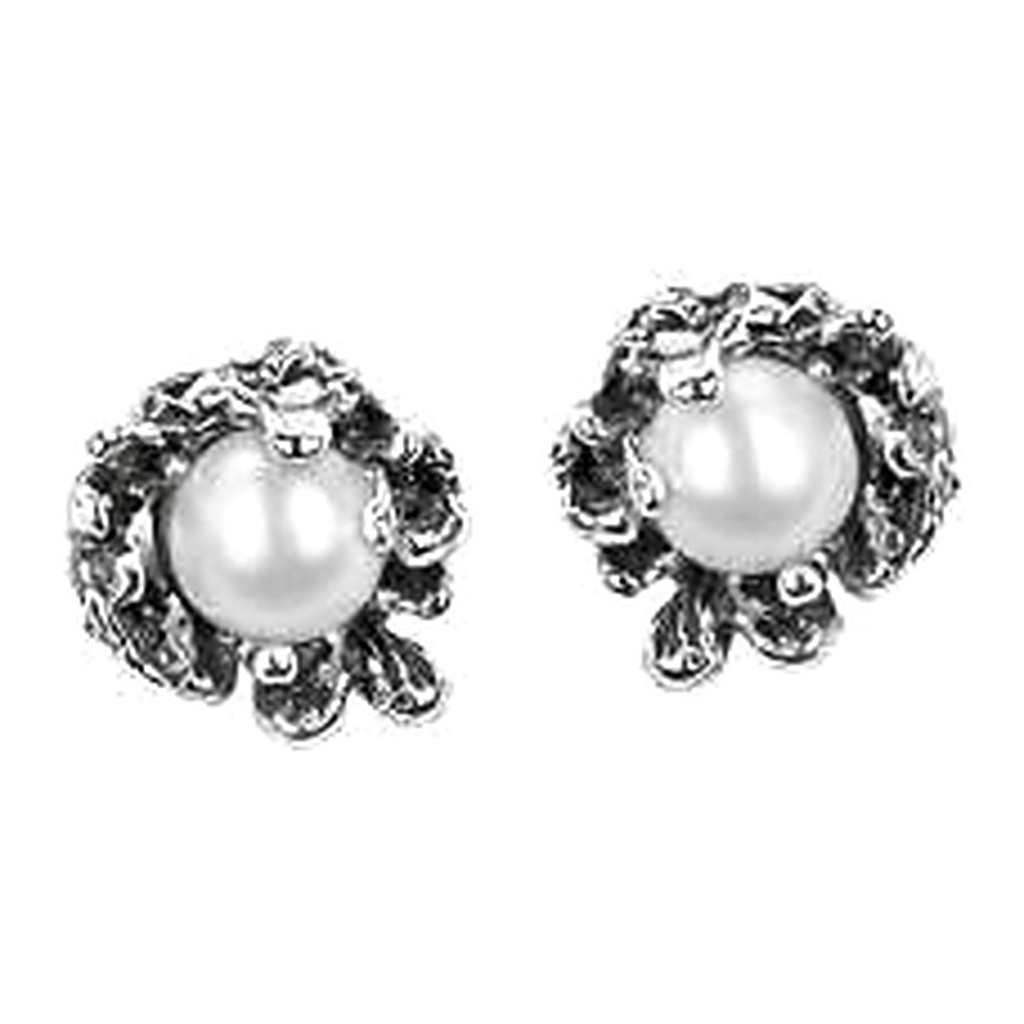[EVO 480 ARG] Bruzia Gioielli – Earrings with white natural pearls 6.5/7.5 EVO 480