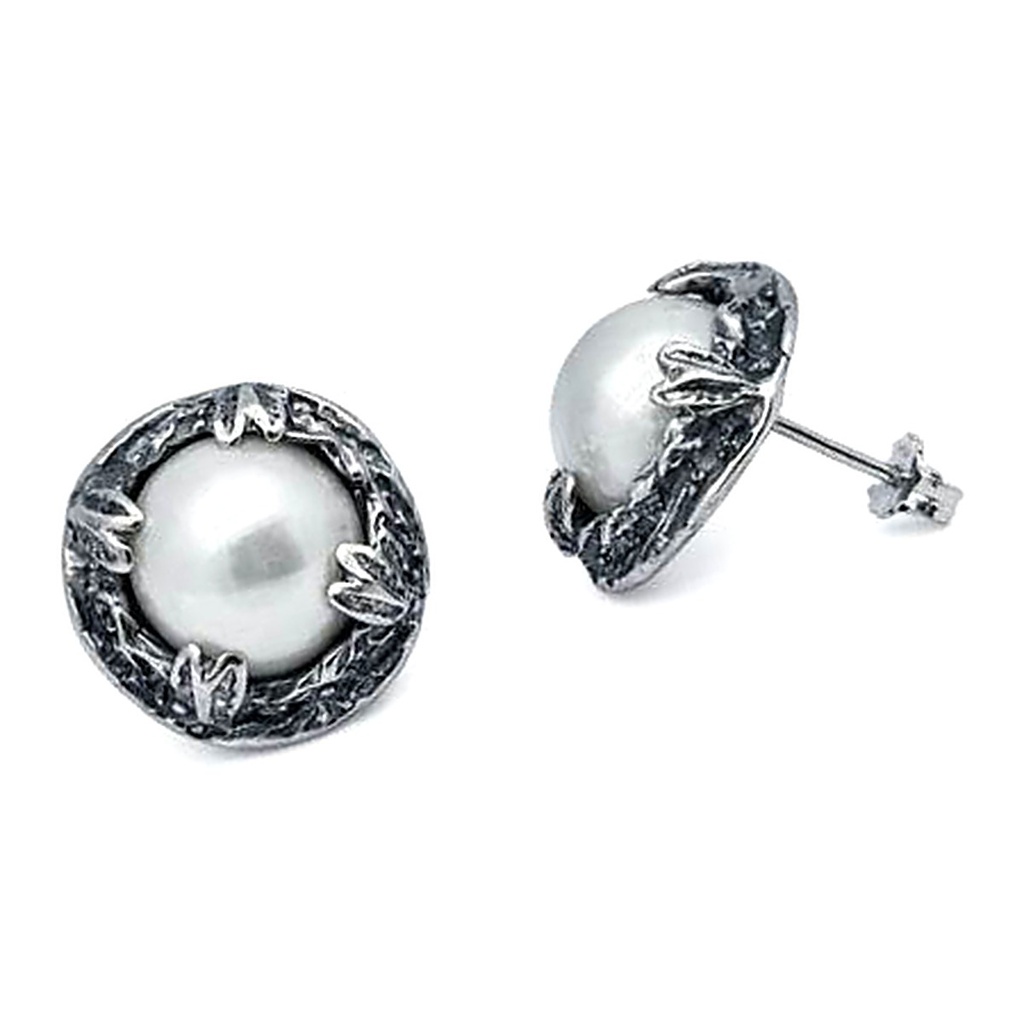 [EVO 482 ARG] Bruzia Gioielli – Earrings with white natural pearls 14.00/15.00 EVO 482